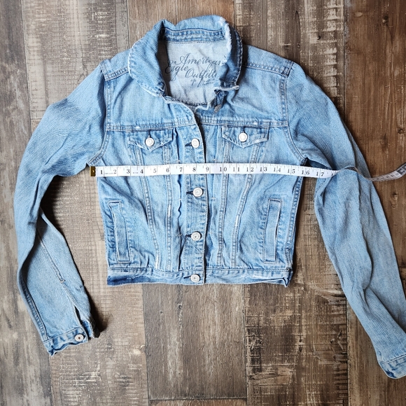 American Eagle Outfitters crap jean jacket Size Small - Picture 6 of 7